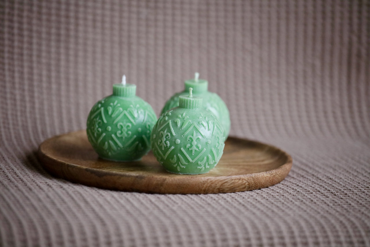 Eirins julekule (stearinlys)