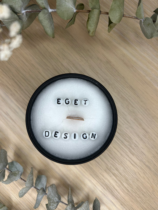 Duftlys med hemmelig beskjed (EGET DESIGN)