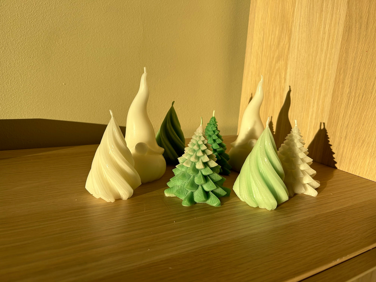 Eirins spiraljuletre (stearinlys)