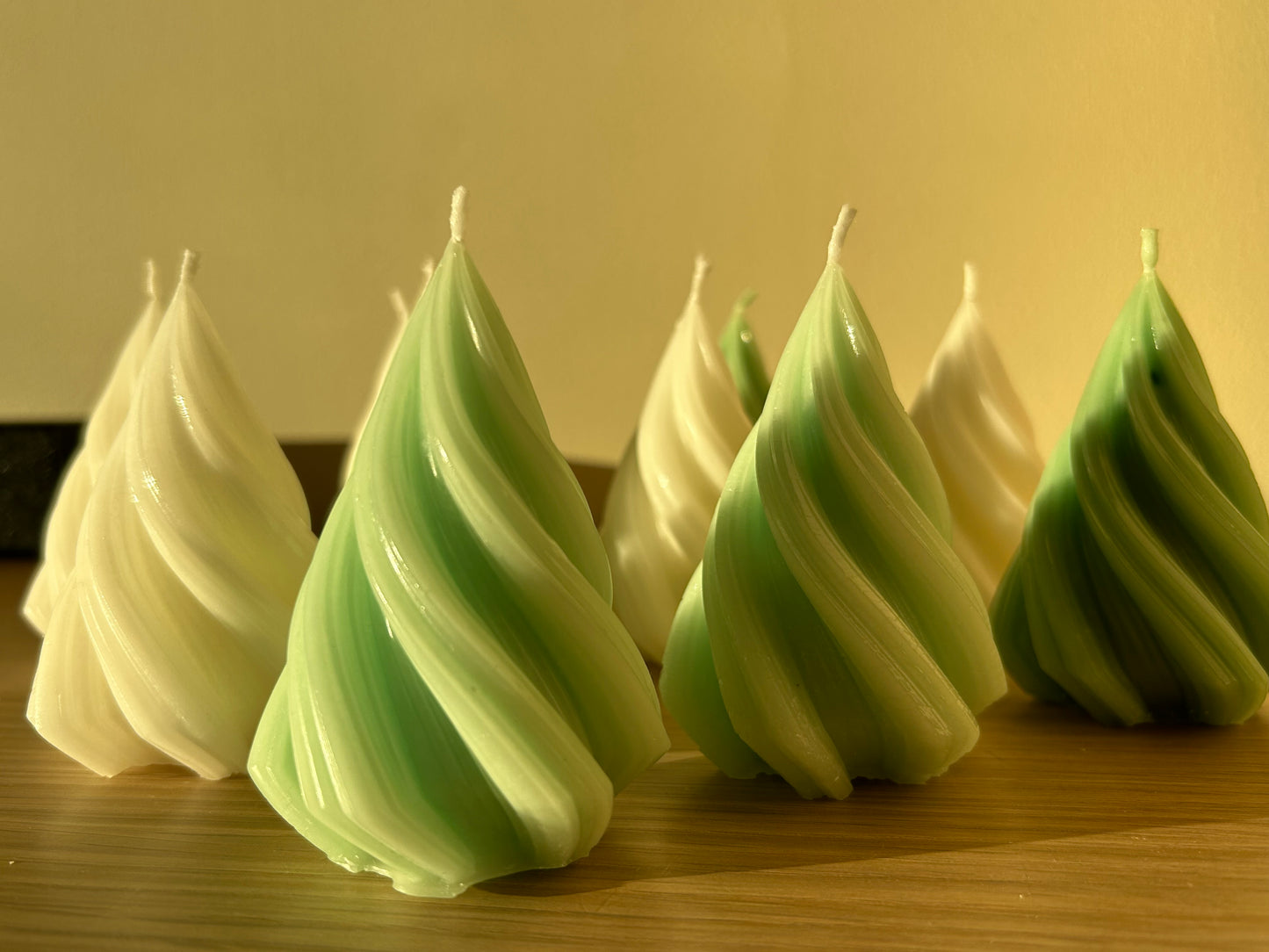Eirins spiraljuletre (stearinlys)