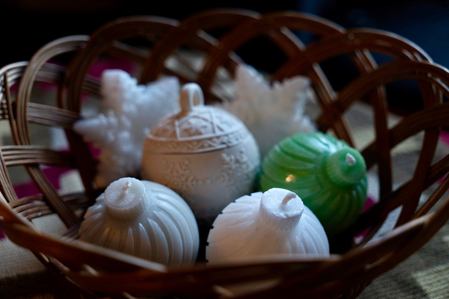 Eirins dekorjulekule med lys