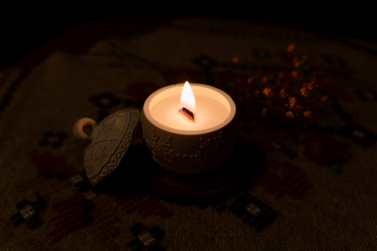 Eirins dekorjulekule med lys