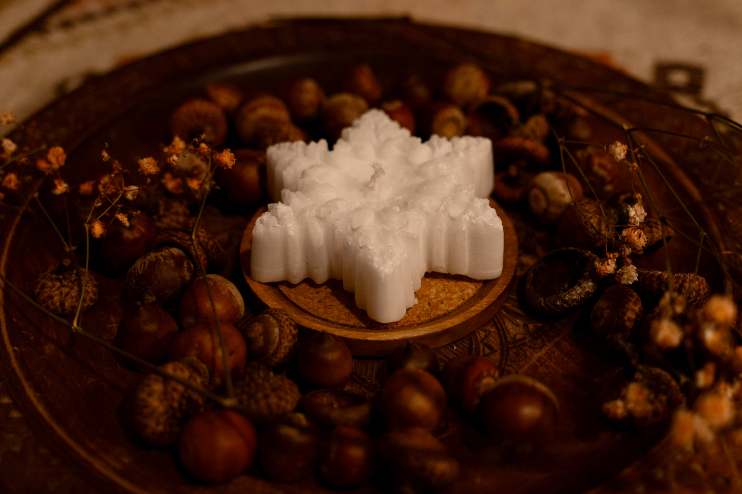 Eirins snøfnugg (stearinlys)